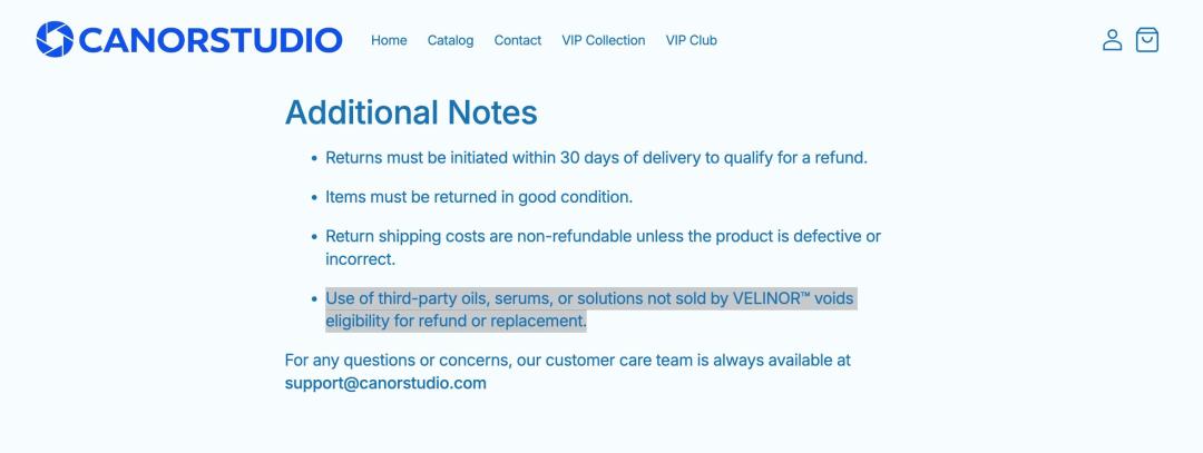 screenshot-from-canorstudios-website-showing-mention-of-another-business-name-velinor-on-its-refund-policy-6e7a9.jpg