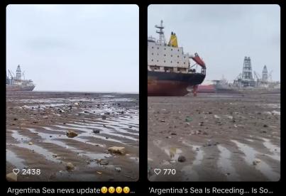 Did the Sea in Argentina Suddenly Dry Up Overnight...
