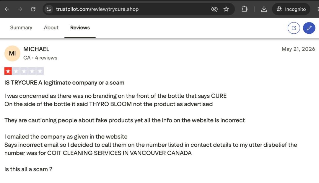 screenshot-of-trycureshop-trustpilot-page-showing-customer-complaints-about-bottles-received-do-not-match-the-online-branding-4e6dd.jpg
