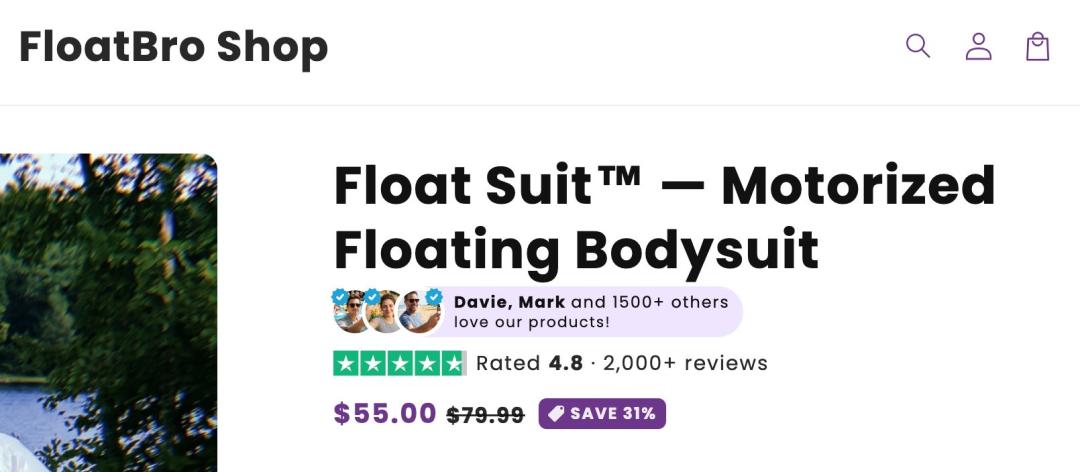 screenshot-of-website-selling-float-suit-showing-the-number-of-positive-user-reviews-provided-on-its-own-website-52e66.jpg