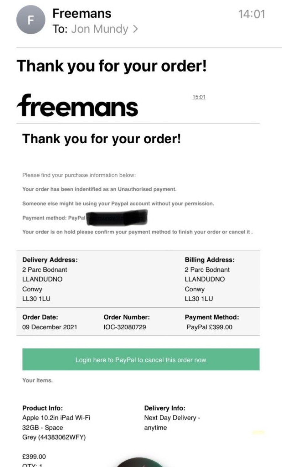 Top 5 Phishing Scams of the Week Freemans, AT&T, Christmas iPhone 13, Trust Wallet, and Benz