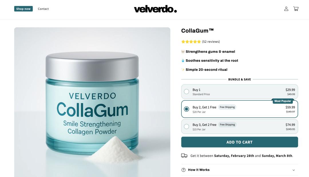 Velverdo CollaGum Review: Scam or Legit?